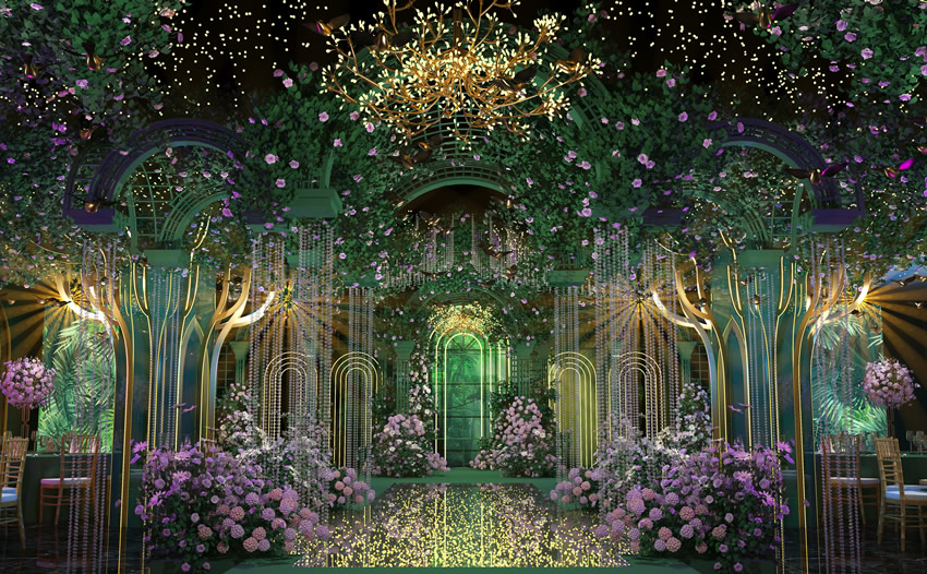 裕民奇妙森林婚礼堂效果展示